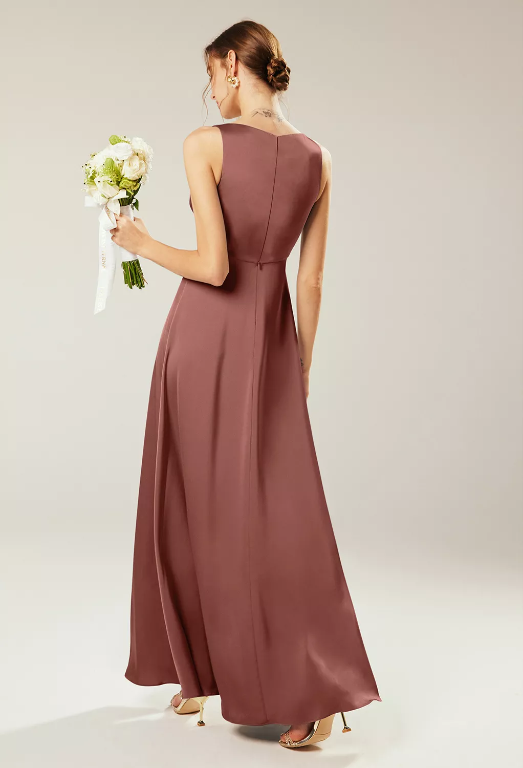 AW Maggie Desert Rose  Fall Wedding Guest Dresses